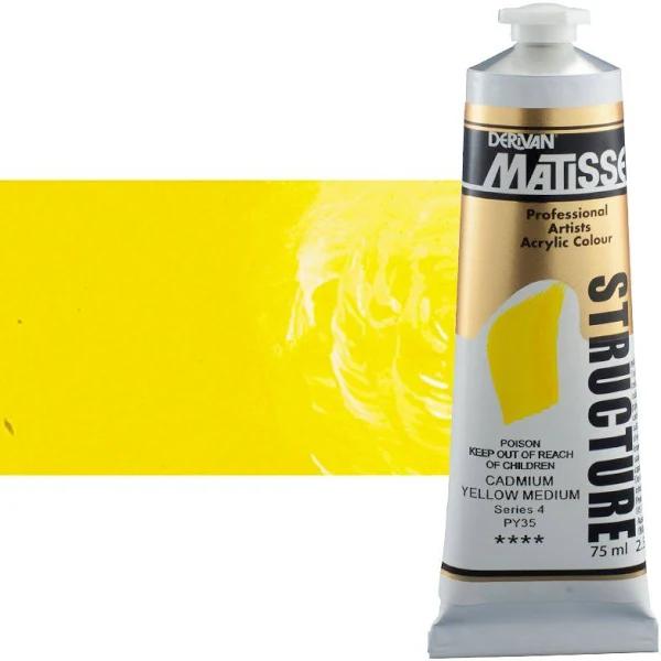 Matisse Structure Acrylic 75ml S4 - Cadmium Yellow Medium