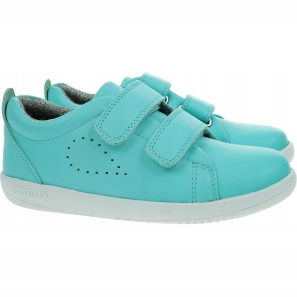 Bobux KP Grass COURT-BQ-AQUA-LEATHER-33 Aqua Girls Shoes Kids Shoes