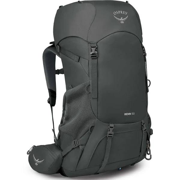 Osprey Womens Renn 50 Backpack Dark Charcoal / Grey Wolf