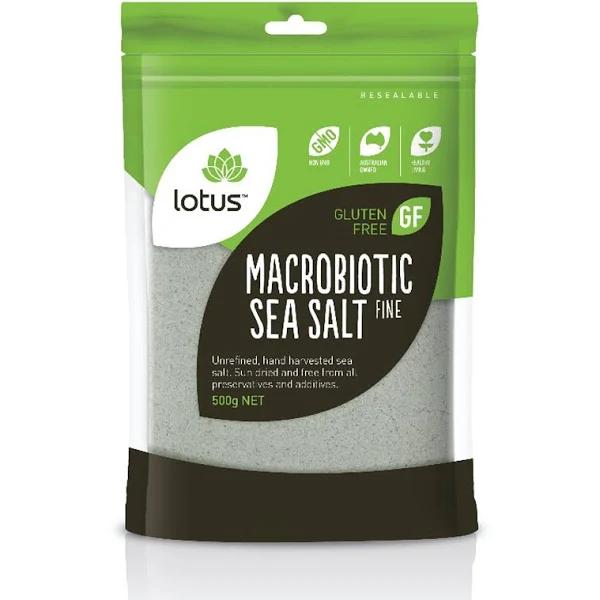 Lotus Macrobiotic Sea Salt - Fine 500g