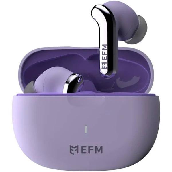 EFM TWS Seattle Hybrid ANC Earbuds, Wireless Charging & IP65 Rating Purple