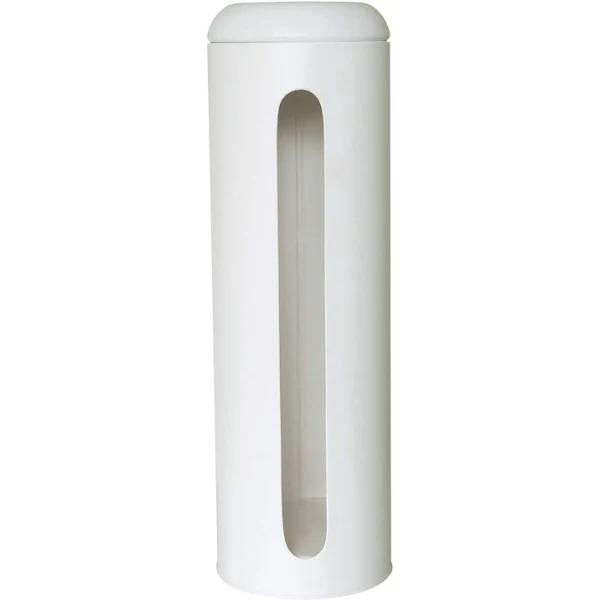 Salt & Pepper Suds Metal Toilet Paper Roll Holder White