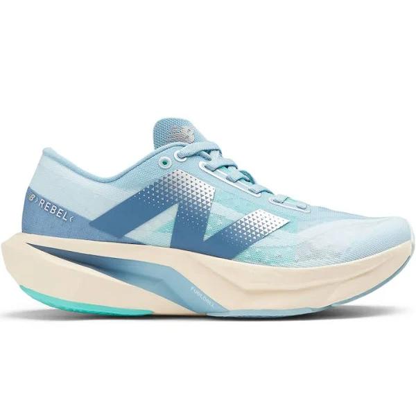 Womens New Balance FuelCell Rebel V4 Quarry Blue / Chrome Blue / US 6