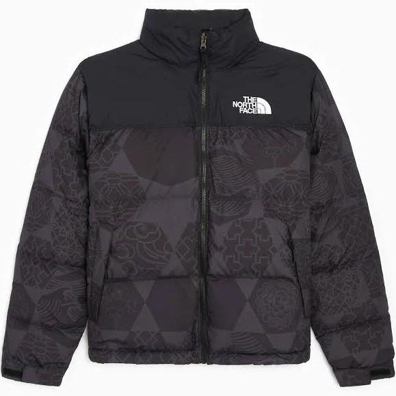 The North Face 1996 Retro Nuptse IC Geo Tonal Print Jacket Black