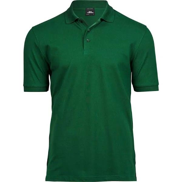 Tee Jays Mens Luxury Stretch Short Sleeve Polo Shirt (Forest Green) (M)