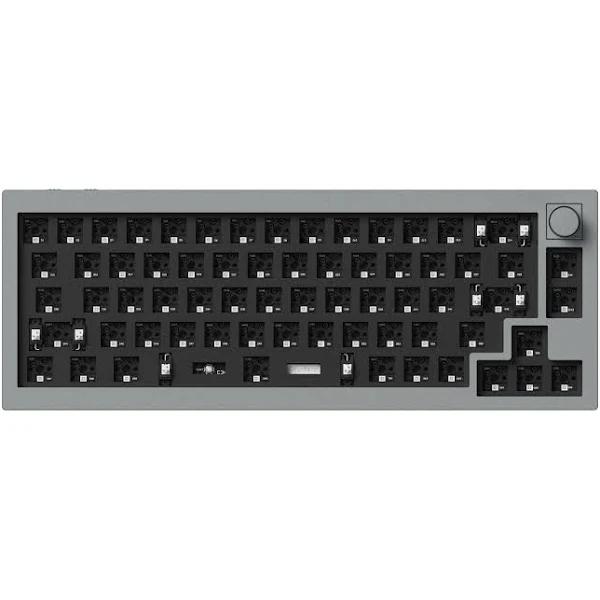 Keychron Q2 Pro QMK/VIA Wireless Custom Mechanical Keyboard Barebone Knob / Silver Grey / Barebone