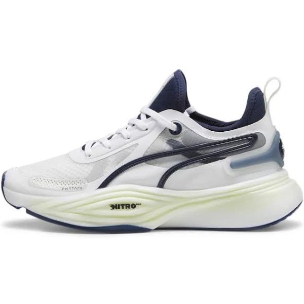 PWR Nitro SQD Men's Training Shoes in White/Club Navy, Size 10.5, Synthetic by Puma