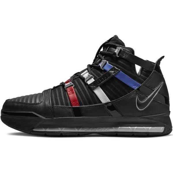 Nike Zoom LeBron III QS Black/Metallic Silver DO9354-001 Men's