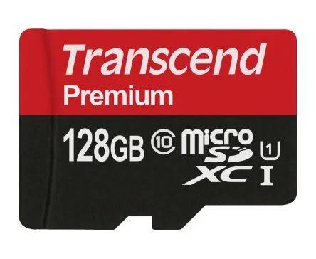 Transcend 128 GB microSDXC Micro SD Card, Class 10, UHS-1 U1, TS128GUSDU1