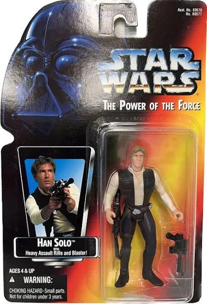 Star Wars: Power of The Force Red Card Han Solo Action Figure