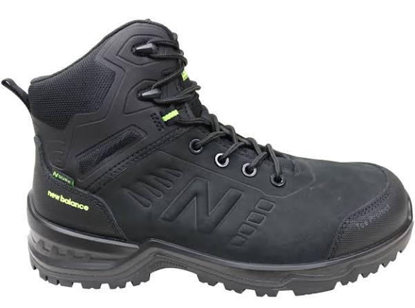 New Balance Contour Mens Composite Toe Leather 2E Wide Work Boots Black 13 US