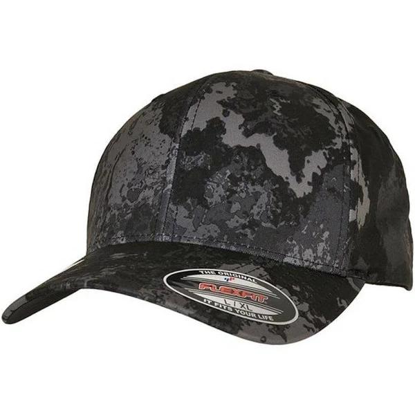 Flexfit Unisex Adult Veil Camo Baseball Cap (Poseidon Black) (S-M)