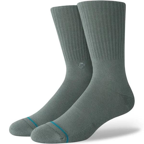 Stance - Icon Classic Crew Socks in Jade Green - M