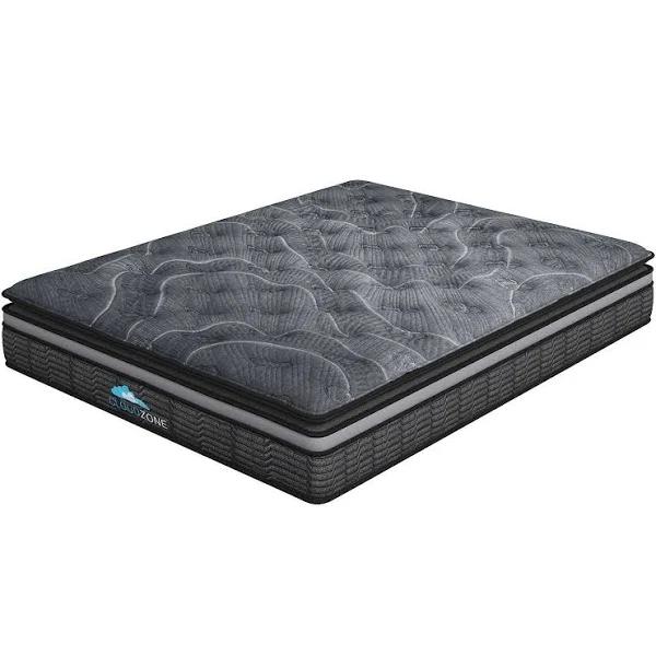 Cloud Zone Double Layer Euro Top Pocket Spring Mattress Plush Medium Firm 34cm - King Single