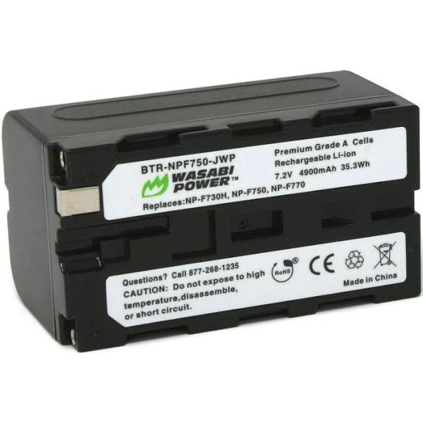 Wasabi Power NP-F750 Battery For Sony (4900mAh)