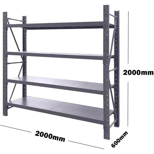 2m Charcoal Warehouse Metal Garage Shelving Workbench Storage Shelf