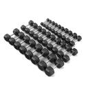 1-20kg Rubber Hex Dumbbell Set