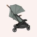 UPPAbaby Minu Stroller V2, Green Melange/Carbon/Saddle Leather (Gwen)