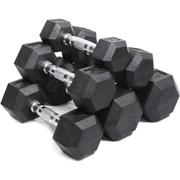 Commercial Hex Dumbbells | Vulcan Fitness 15kg X2