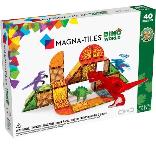 Magna-Tiles - Dino World - 40 Piece Set