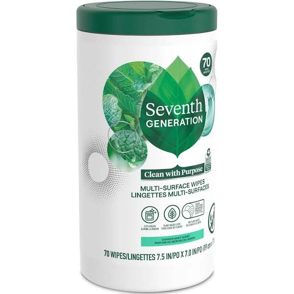 Seventh Generation, Multi-surface Wipes, Garden Mint , 70 Wipes