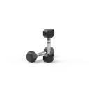 3kg Reeplex Rubber Hex Dumbbell Pair