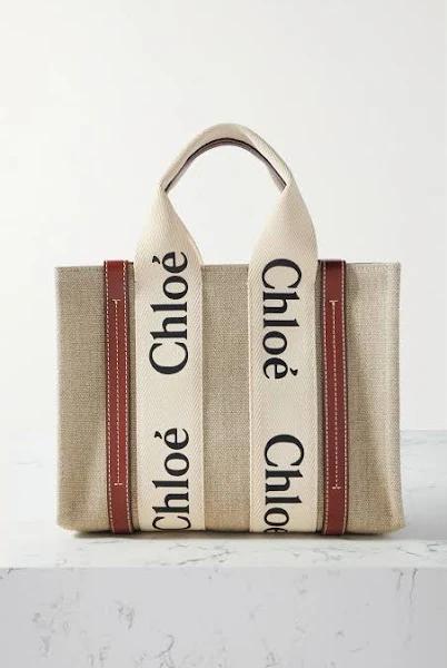 Chloé Small Leather Woody Tote Bag - Brown - O/S