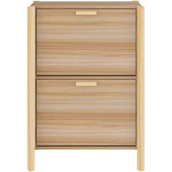 vidaXL Shoe Cabinet 57.5x33x80 cm Engineered Wood