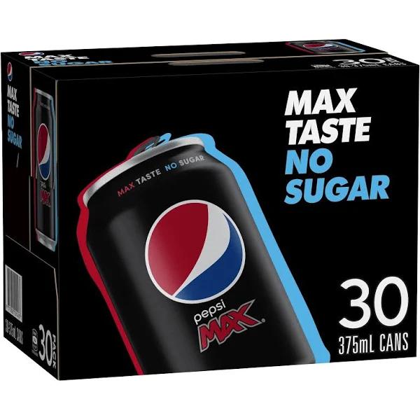 Pepsi Max Cans 30 x 375ml