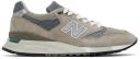 New Balance 998 Made in USA - Grey/Silver - Size 12 - Grey/Silver