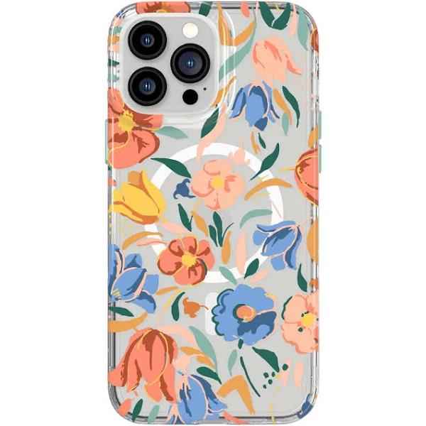 Tech 21 Evo Art MagSafe Case (Suits iPhone 13 Pro Max) - Peach Tulip