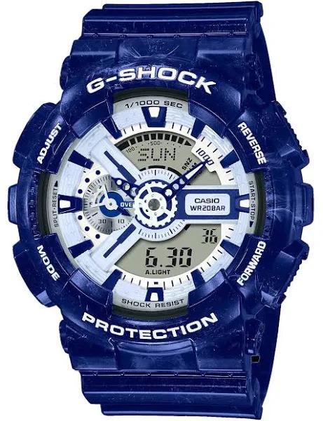 G-Shock GA110BWP-2A Watch - Blue/White