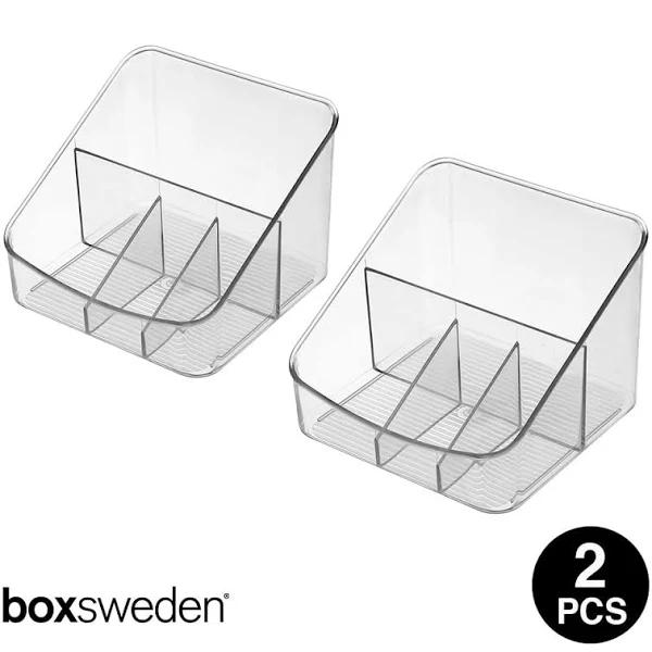 Boxsweden 17 x 16 x 13cm 4 Compartment Crystal Storage Container