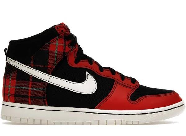 Nike Dunk High SE 'Tartan Plaid' Sneakers | Black | Men's Size 8.5