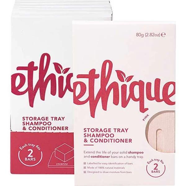 Ethique Storage Tray Shampoo & Conditioner - Pink 6pk