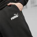 Essentials+ Two-Tone Logo Men's Pants in Black/White, Size Large, Cotton/Polyester by Puma