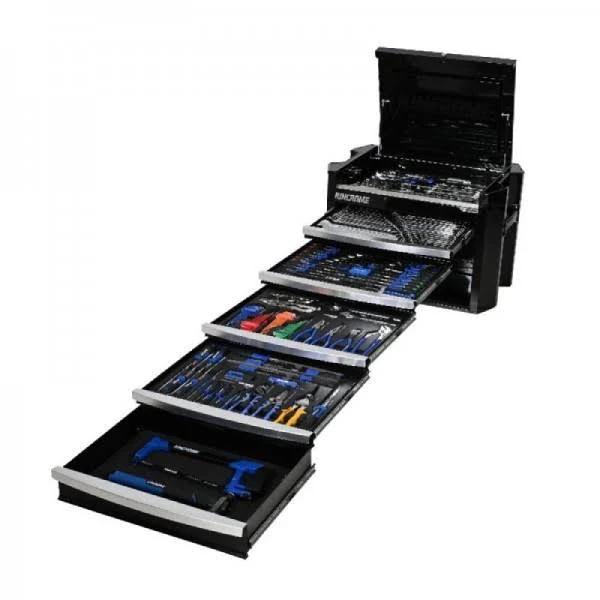 Kincrome P1820B - Contour Chest Tool Kit - 286 Piece 5 Drawer Black