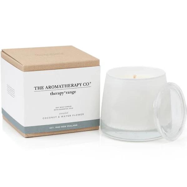 The Aromatherapy Co - Therapy Candle Unwind - Coconut & Water Flower