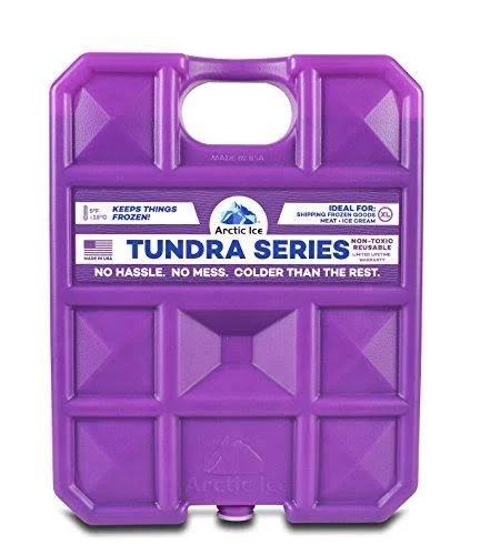 ARCTIC ICE Tundra Series, Long Lasting Reusable Ice Pack, Purple, X-La