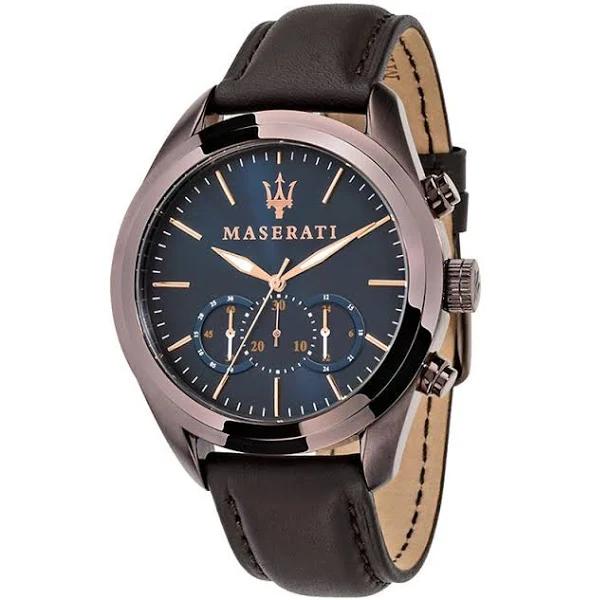 Maserati Traguardo Men's Leather Watch - R8871612008