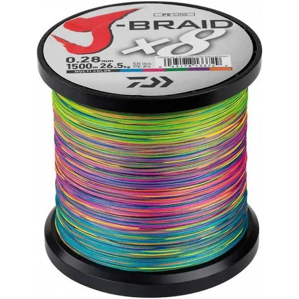 Daiwa J-Braid 8 Braided Line 1500 M Multicolor 0.420 mm