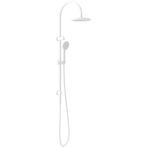 Mecca Twin Shower With Air Shower - Matte White