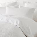 Kmart Boucle Quilt Cover Set - Super King Bed, White