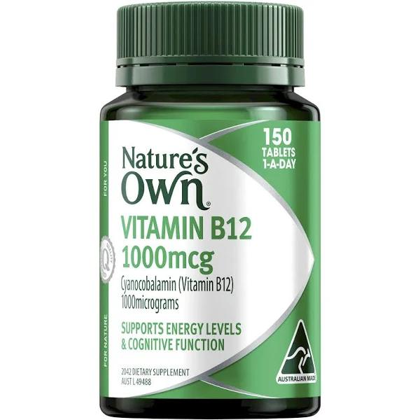 Nature's Own B12 1000mcg - 150 Tablets