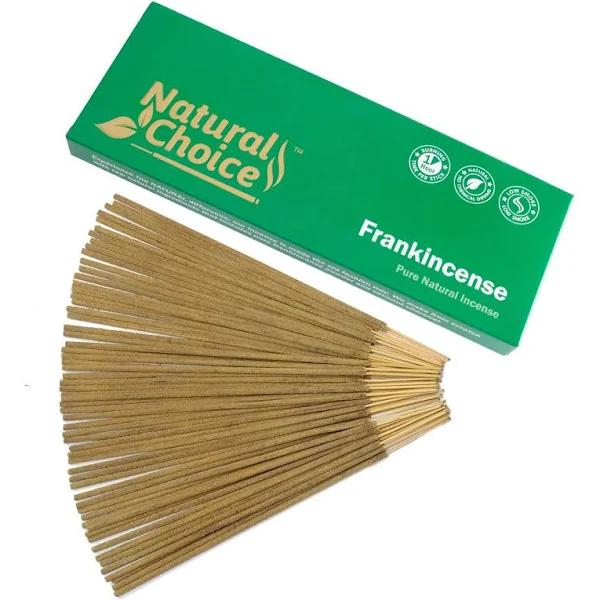 Natural Choice Incense Frankincense (Loban) Incense Sticks 100 Grams, Low Smoke Traditional Incense Sticks Made from Scratch, Never Dipped