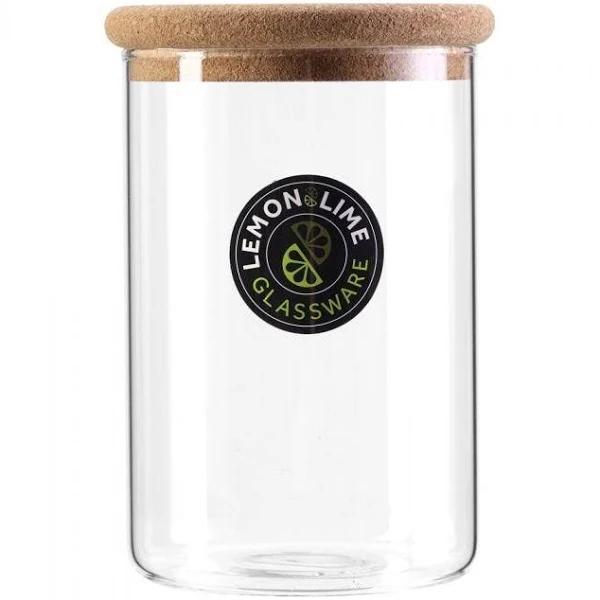 Lemon & Lime Stockholm Glass Canister 1L Cork Lid