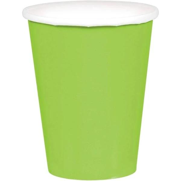 266ml Cups Paper 20 Pack Kiwi