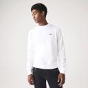 Lacoste Men's Classic Fit Crew Neck Fleece Sweatshirt White Size L