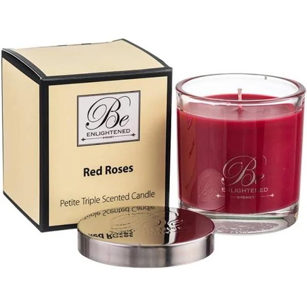 Be Enlightened Red Roses Petite Candle