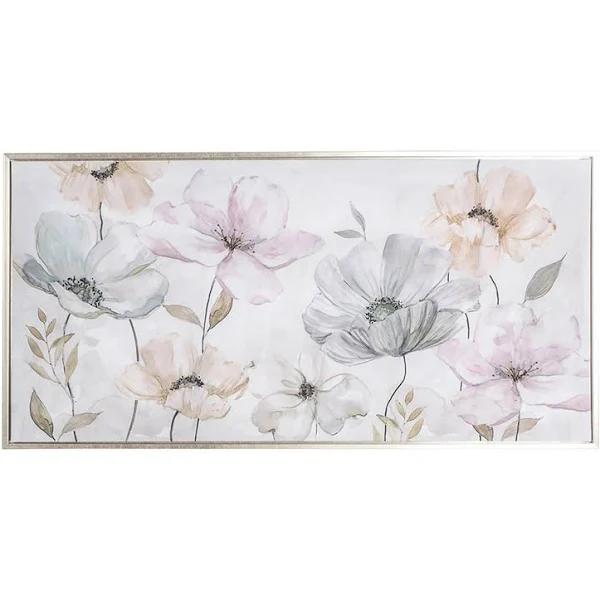 Arthouse Delightful Blooms Silver Framed Print 100x50cm by Early Settler Furniture